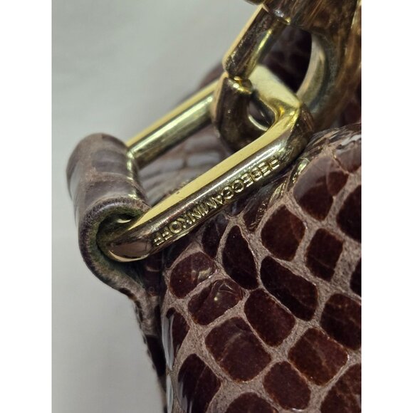 Rebecca Minkoff Croc Print Embossed Leather Medium Sized Shoulder/Handbag - Picture 4 of 11